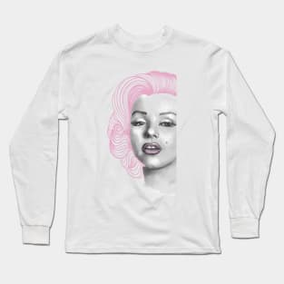 Pink Marilyn Long Sleeve T-Shirt